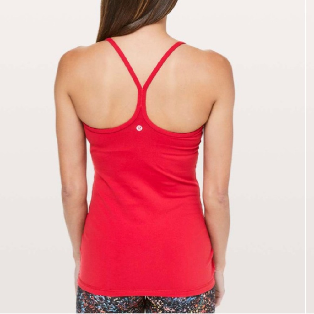 lululemon athletica | Red Power Y Tank size 6